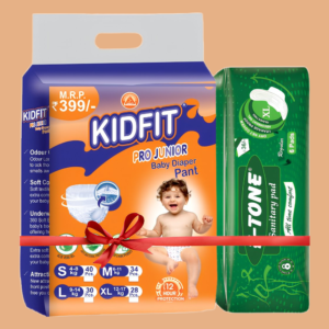 Kidfit Pro Junior Baby Diaper Free F-Tone Sanitary Pad XL 280mm Rs.36/-